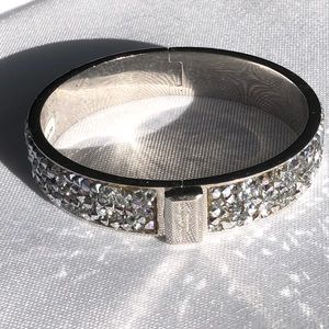 Henri Bendel Silver Swarovski Crystal Bracelet